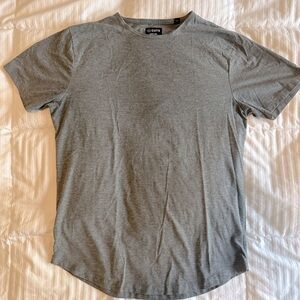 AO Curve-Hem Tee Cuts Clothing, Large, Grey